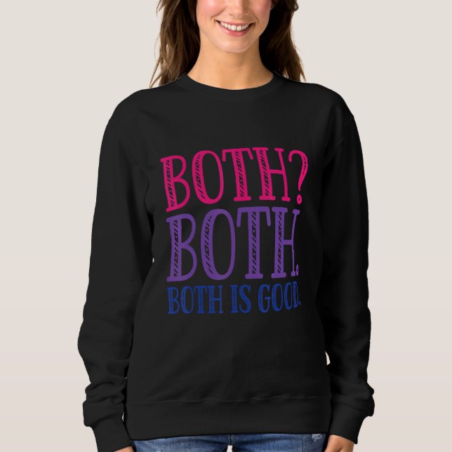 Sudadera Both Is Good  Bi Pride Butterfly LGBTQ  Bisexual (Anverso)