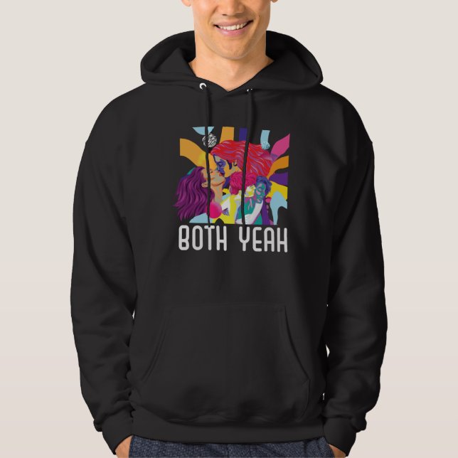 Sudadera Both Yeah Bi Bisexual Rainbow Pride Bisexuality LG (Anverso)