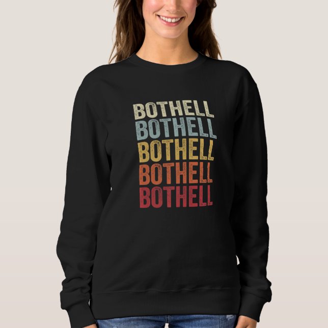 Sudadera Bothell Washington Bothell WA Retro Vintage Textos (Anverso)