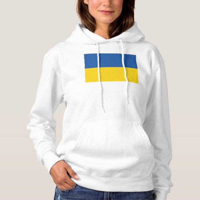 Sudadera Botón Bandera de Ucrania (Anverso)