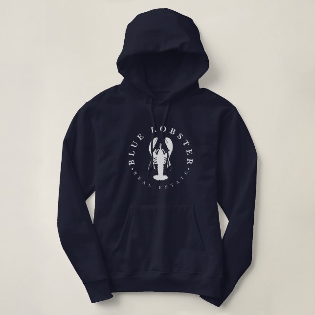 Sudadera Botón de Blue Lobster Real Estate (Diseño del anverso)