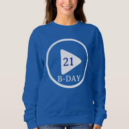 Sudadera botón de juego de cumpleaños