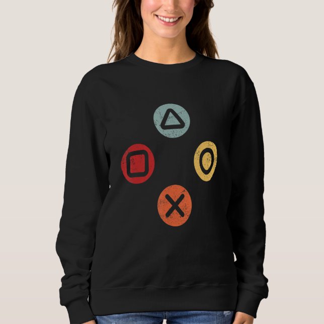 Sudadera Botones de acción del controlador de consola de ju (Anverso)