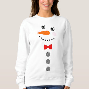 Sudadera Botones de búfalo negro del muñeco de nieve Red Bo