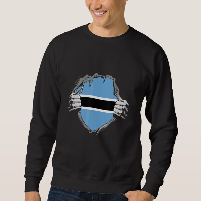 Sudadera Botswana Flag (Anverso)
