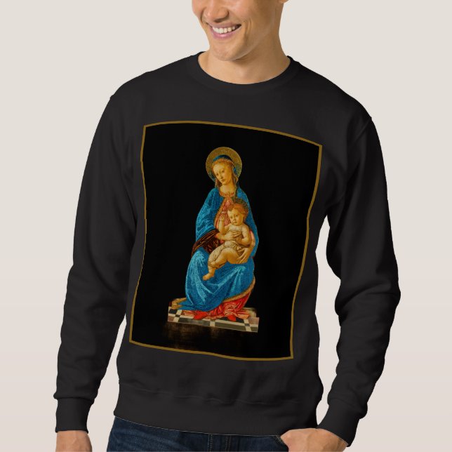 Sudadera Botticelli Madonna y Child Enthroned (Anverso)