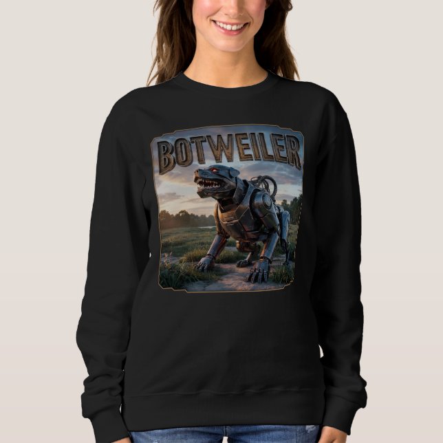 Sudadera Botweiler Photographic – Robot Rottweiler Funny (Anverso)
