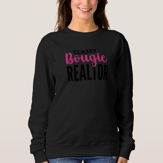 Sudadera Bougie Black Realtor Funny Real Estate Premium (Anverso)