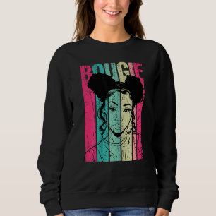 Sudadera Bougie Black Womens Orgullo negro afro cabello nat