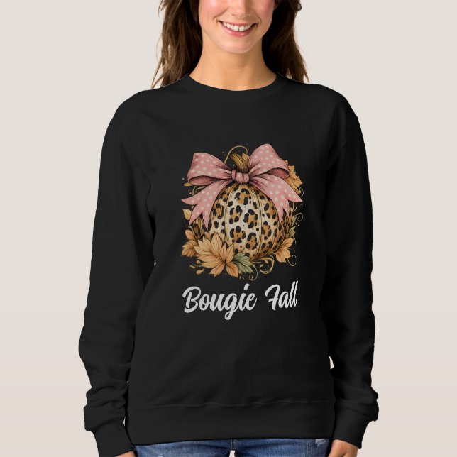 Sudadera Bougie Fall Leopard Pumpkin Sunflower (Anverso)