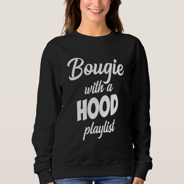 Sudadera Bougie With A Hood Playlist Apparel (Anverso)