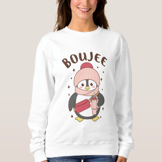 Sudadera Bougie Xmas Penguin (Anverso)