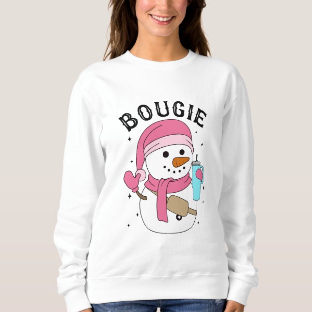 Sudadera Bougie Xmas Snowman (Anverso)