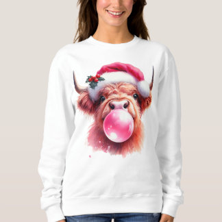 Sudadera Boujee Navidades Cow