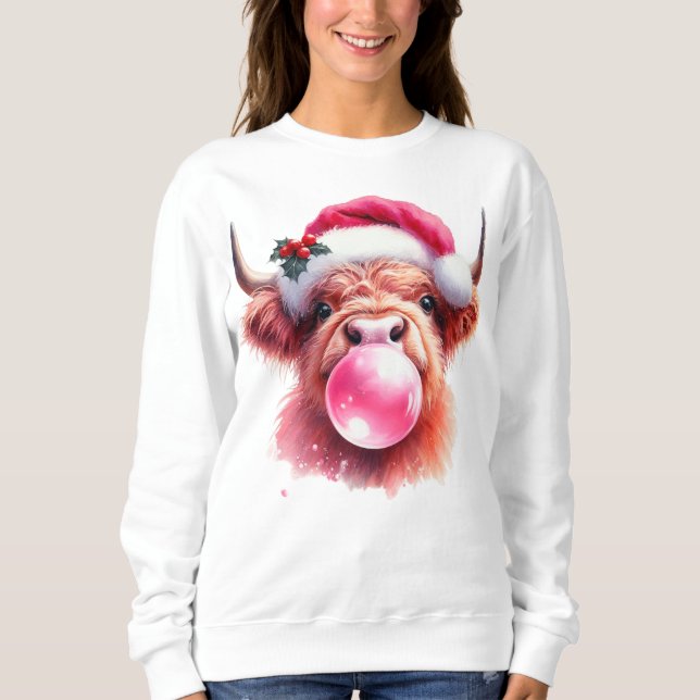 Sudadera Boujee Navidades Cow (Anverso)