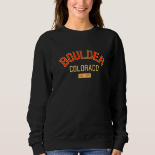 Sudadera Boulder Colorado 1871 Vintage Co Retro Boulderite