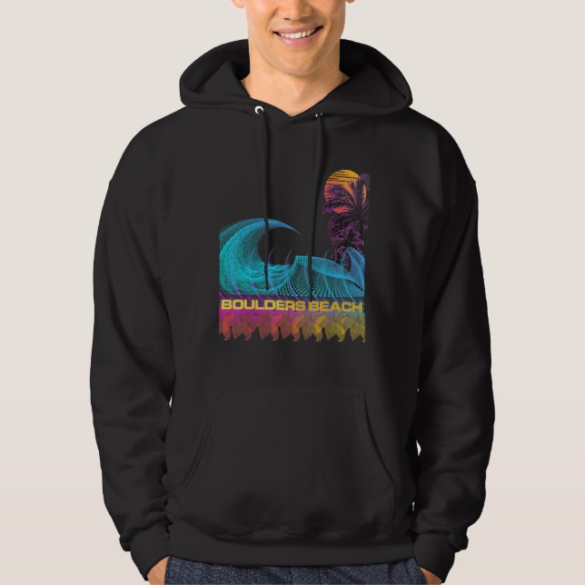 Sudadera Boulders Beach Retro Vaporwave estilo vaporage de  (Anverso)