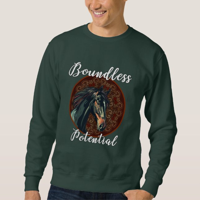 Sudadera Boundless Potential Horse Sweatshirt – Majestic St (Anverso)