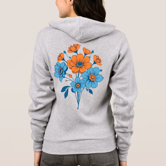 Sudadera Bouquet de flores (Reverso)