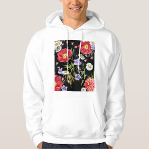 Sudadera Bouquet de flores acuáticas: patrón sin foco