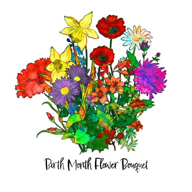 Sudadera Bouquet de flores de nacimiento mensuales (Subido por el creador)