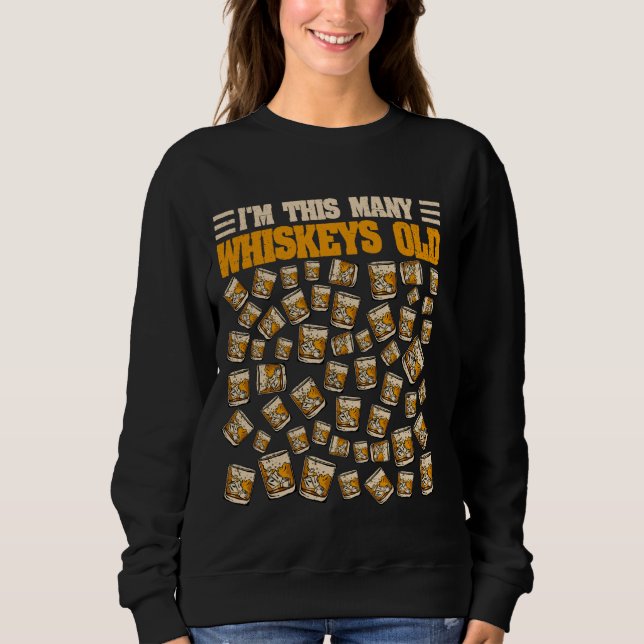 Sudadera Bourbon, bebedor de Whiskey de 53 años, cumpleaños (Anverso)