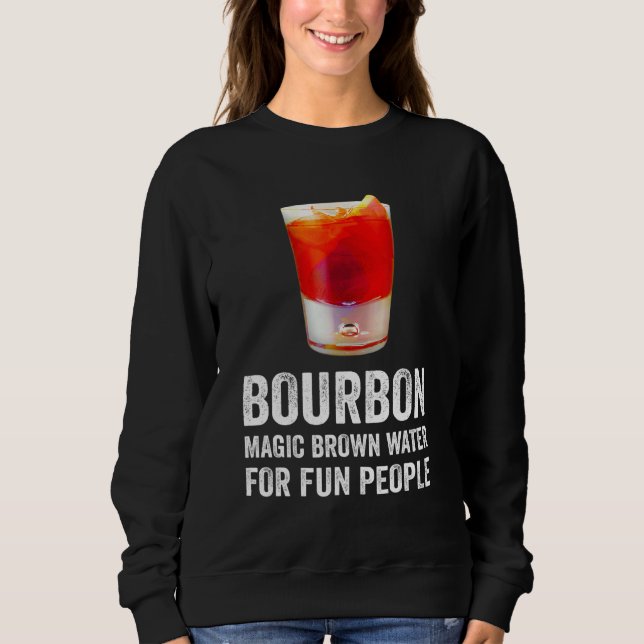 Sudadera Bourbon Definition Magic Brown Water For Fun Peopl (Anverso)