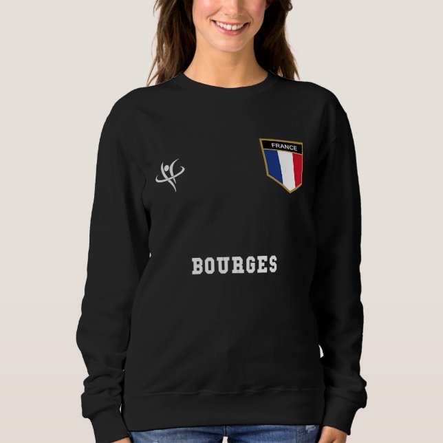 Sudadera BOURGES France Vintage Sports (Anverso)