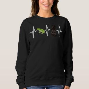 Sudadera Bouvier de rana verde de perro latido de Flandres