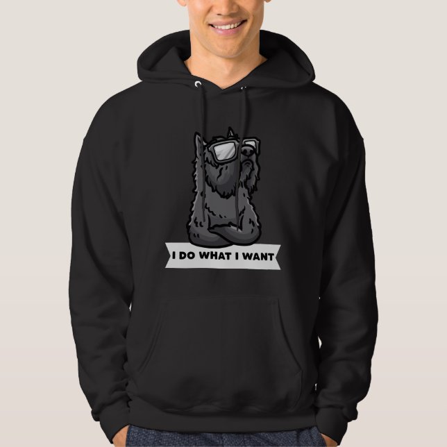 Sudadera Bouvier des Flandres Hago Lo Que Quiero Un Perro R (Anverso)
