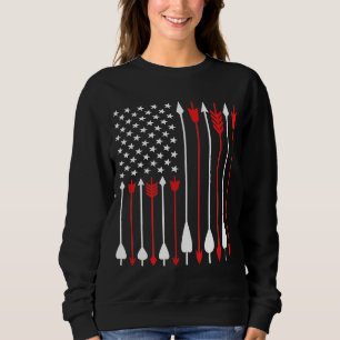 Sudadera Bow Hunt Eeuu Bandera Estadounidense Arco Patrióti