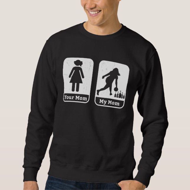 Sudadera Bowler Mom Daughter Bowling Mama Coach League Team (Anverso)