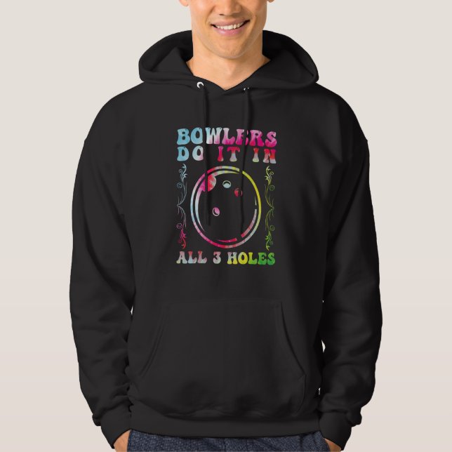 Sudadera Bowlers Do it in All 3 Holes Bowling Men Bowling F (Anverso)