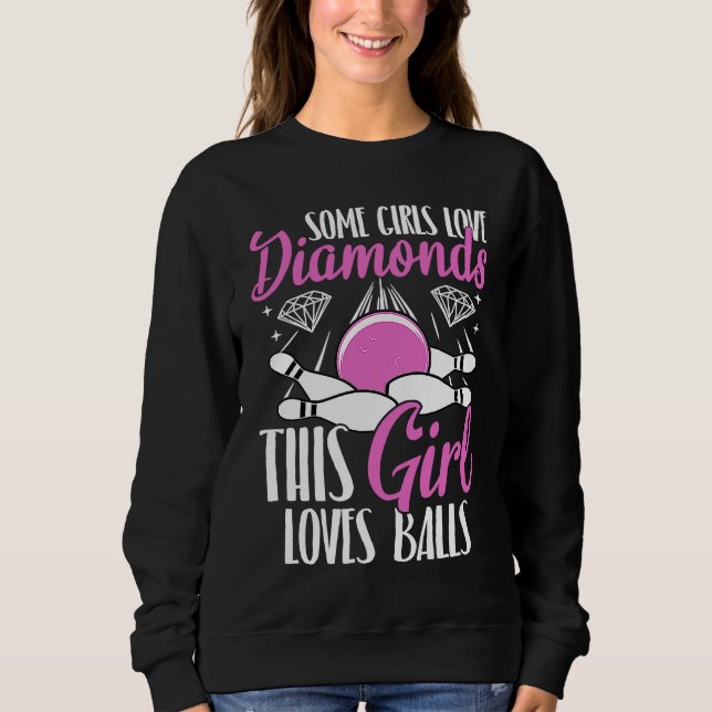 Sudadera Bowling Ball Pin Bowler Strike Team Bowling Alley  (Anverso)