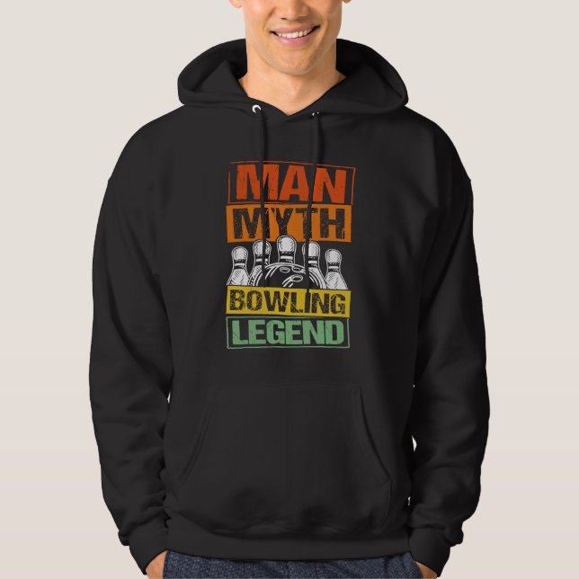 Sudadera Bowling Ball Pin Bowler Strike Team Bowling Alley  (Anverso)