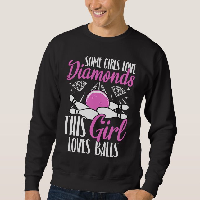 Sudadera Bowling Ball Pin Bowler Strike Team Bowling Alley  (Anverso)