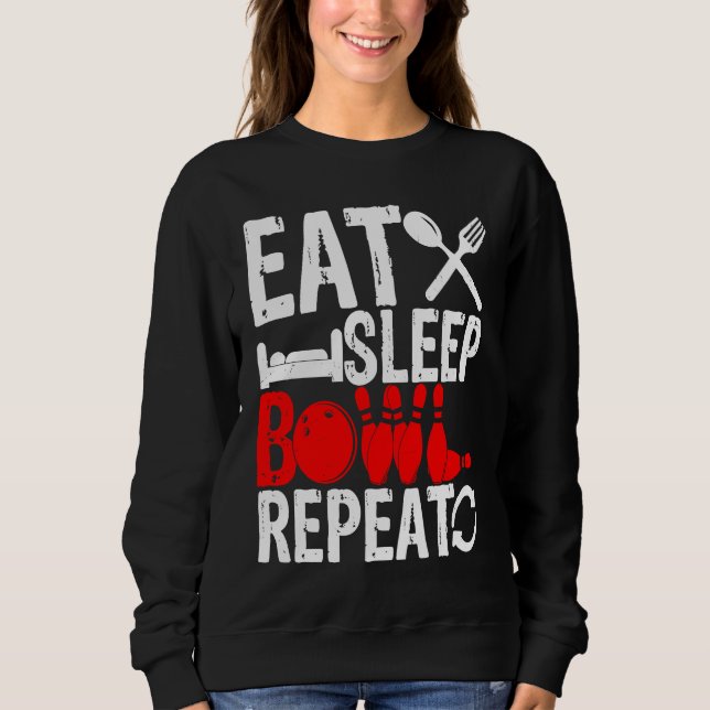 Sudadera Bowling Ball Pin Bowler Strike Team Bowling Alley  (Anverso)