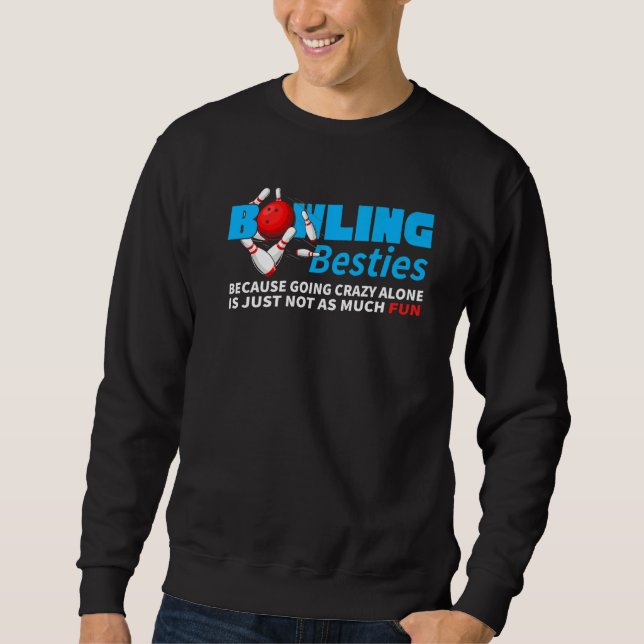 Sudadera Bowling Besties Team Bowler jugador Alley Sport Bo (Anverso)