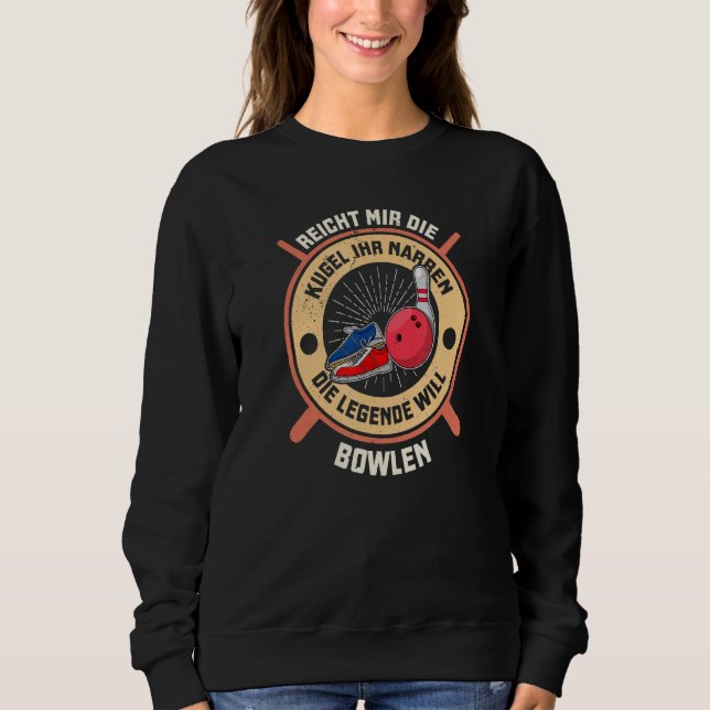 Sudadera Bowling bowling bolos (Anverso)