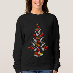 Sudadera Bowling Christmas Tree Funny Bowling Avers Novelt