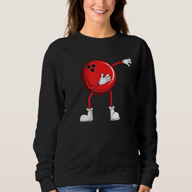 Sudadera Bowling Dabbing Ball Men Women Kids Youth Mom Alle (Anverso)
