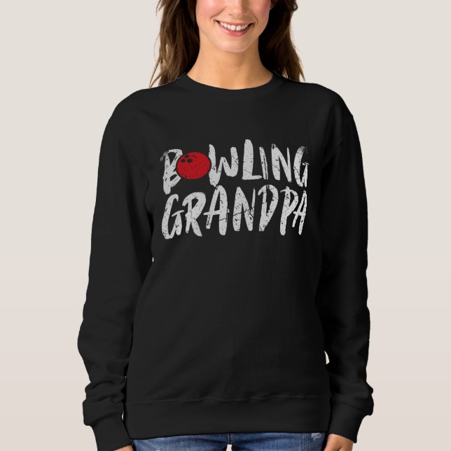 Sudadera Bowling Grandpa Bowler Papa Grandfather Father s D (Anverso)