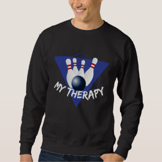 Sudadera Bowling is My Therapy bowling ball bowling pins