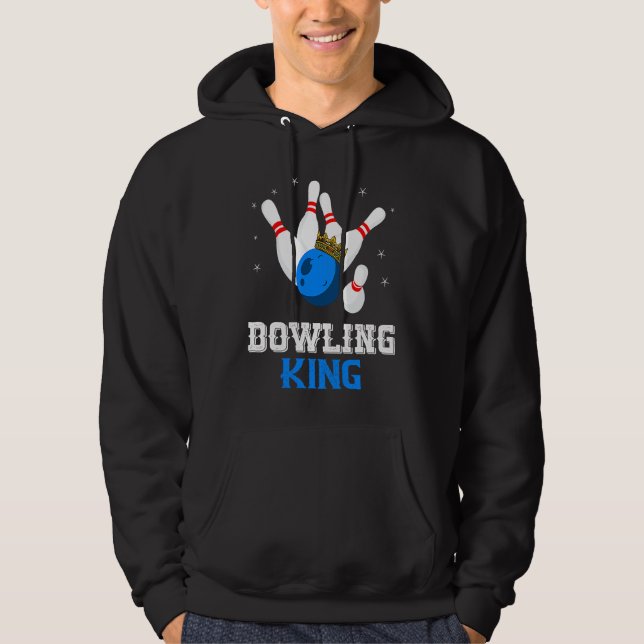 Sudadera Bowling King Crown Bowler Bowling Team Strike Bowl (Anverso)