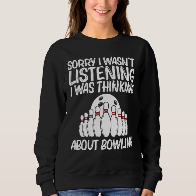 Sudadera Bowling Para Hombres Jugador Bowler 9 (Anverso)