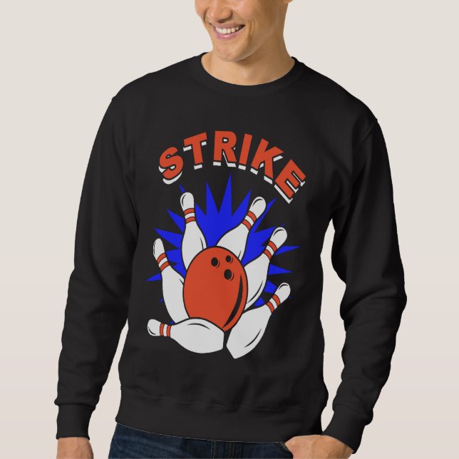 Sudadera bowling player bowler bowling game bowling (Anverso)
