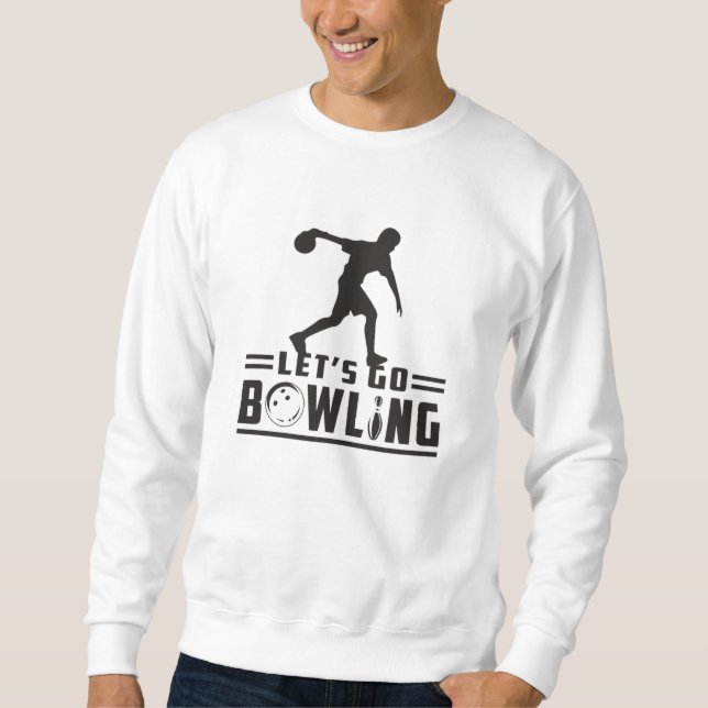 Sudadera Bowling Sport Bowler Strike Bowl Idea de regalo di (Anverso)
