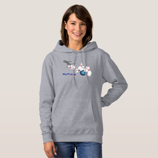 Sudadera Bowling Sports | Hoodie de la mujer (Anverso completo)