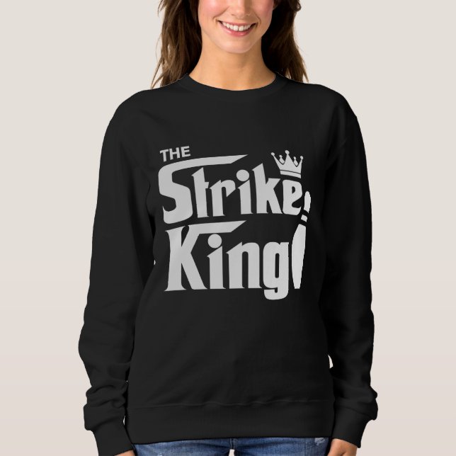 Sudadera Bowling Strike Parody King Bowler League (Anverso)