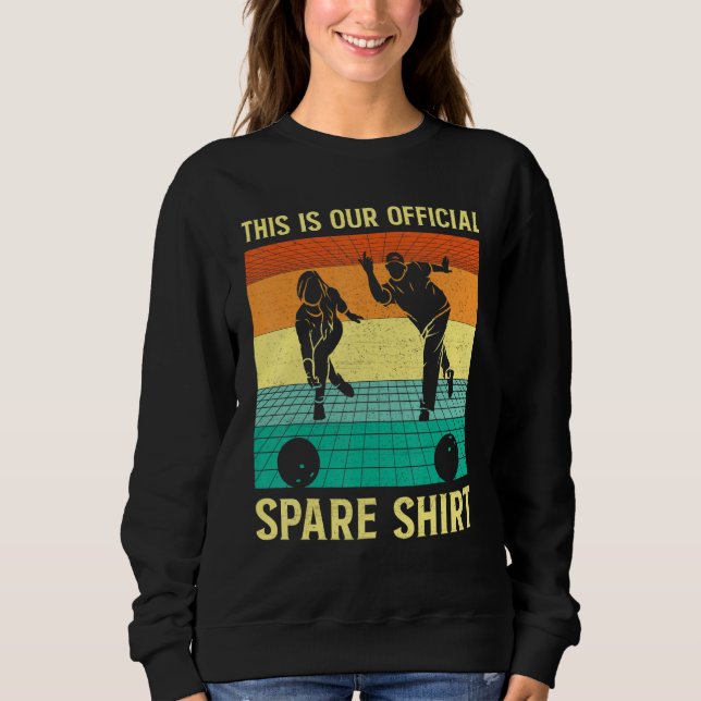 Sudadera Bowling Team Bowling Group Ball Pin Spare Bowling  (Anverso)